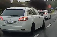 Przez takich ludzi giną piesi! Głupota tego kierowcy Peugeot 508 przeraża