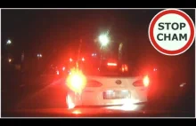Kierowca Toyoty z problemami... zajeżdża, hamuje i doprowadza do kolizji