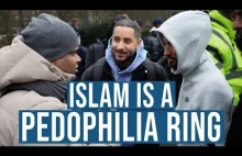 Bardzo odważny pan edukuje muzułmanów w Londynie