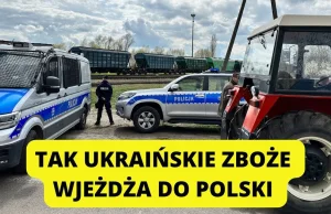 Węglarki z Ukrainy załadowane czymś masowo wjeżdżają do Polski.