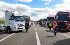 Blokada drogi do granicy z Ukrainą. Kolejny protest polskich przewoźników