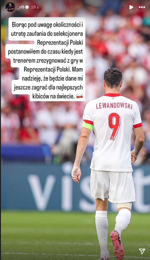 Lewandowski rezygnuje z reprezentacji Polski