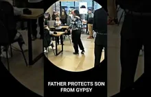 Reakcja ojca kiedy cygan dotyka jego dziecka
