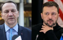 Sikorski ściął się z Zełeńskim. "Do Zełeńskiego to nie docierało".