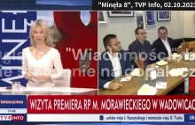 TVP przerywa wywiad, żeby pokazać jak Morawiecki je kremówkę w Wadowicach