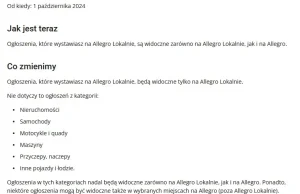 Allegro ukryje ogłoszenia z „Allegro Lokalnie” na głównej platformie