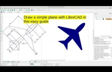 Drawing a Simple Airplane in 2D with LibreCAD