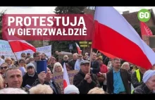 Protestują w Gietrzwałdzie przeciwko budowie centrum dystrybucyjnego Lidla