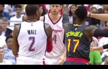 John Wall Alley-Oop To Marcin Gortat For The Slam | NBA Playoffs