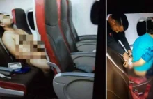 Pasażer samolotu oglądał porno nago, po czym zaatakował stewardessę