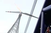 Pod Nowym Tomyślem stanęły najwyższe wiatraki świata - 210 metrów