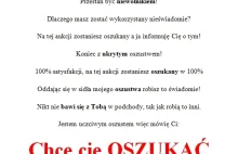 ''Informuję Cię! Że na tej aukcji Że na tej aukcji: ZOSTANIESZ OSZUKANY!