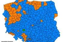 Wyniki wyborów na szczeblu powiatów