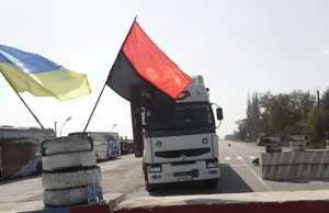 Prawy Sektor blokuje rosyjskie ciężarówki omijające Polskę
