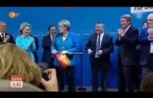 Poszanowanie frau Merkel dla własnej flagi