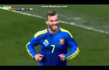 Ukraina vs Walia 1:0 Gol Yarmolenko