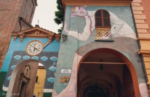 Włoskie miasteczko murali
