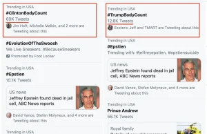 Twitter usuwa z trending w USA #ClintonBodyCount i zastępuje je Trumpem.