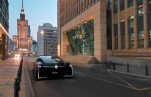 Sesja koncepcyjnego samochodu Renault na ulicach Warszawy - Czy go widziałeś???