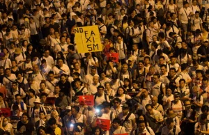 Olbrzymi protest w Hongkongu. "Nie dla ekstradycji do Chin"