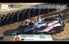 Jak Romain Dumas w Audi R18 Ultra poradził sobie po kolizji w Le Mans 24h