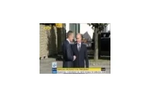 Tusk i Putin dubbing na molo