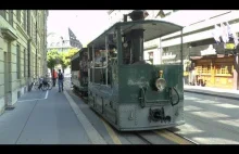 Parowy tramwaj na torach Berna.