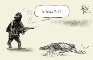 21 ilustracji nawiązujących do morderstw w Charlie Hebdo