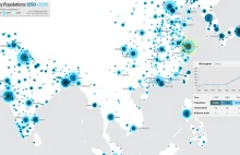 Populacja największych miast świata 1950-2030.