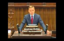 Andrzej Duda MOCNE wypowiedź z 2013 przemówienie Sejm