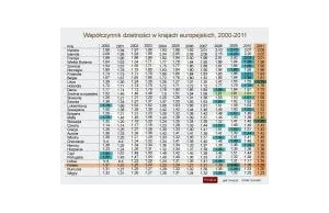 Polska zajmuje 212 miejsce na świecie pod względem poziomu dzietności