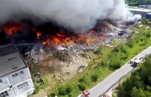 PILNE! PŁONIE WYSYPISKO ŚMIECI W WADOWICACH