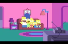 Intro Simpsonów w stylu 8-bitowym