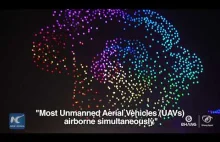 1,374 dronów w Chinach układa się w ruchomy ekran