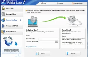 Folder Lock - Lock files, Encrypt and Backup - Free Download