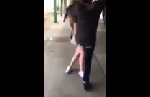 Girl gets revenge and beats up boy in high...