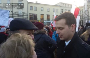 Poseł Kukiz'15 Jakub Kulesza wziął udział w demonstracji KOD! „Gazeta...