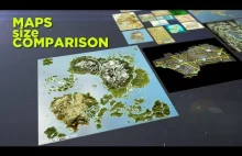 Porównanie wielkości map w grach