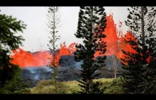 Lava from Kilauea volcano explodes in Hawaii
