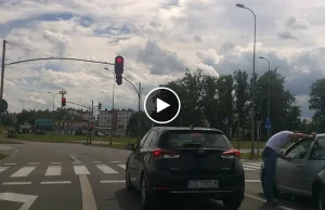 Rosyjski kierowca zapomniał, że nie jest u siebie. (Gdańsk, Havla)