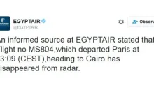 Lot MS804. Zaginął samolot z Paryża do Kairu