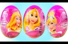 3 jajka niespodzianki Księżniczki Disneya kolekcja 2015 z białorusi