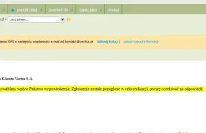 VECTRA zatrzymuje klientów SZANTAŻEM