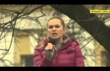 Przemówienie Barbary Nowackiej na manifestacji w obrony demokracji.