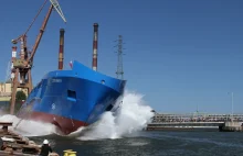 Zwodowano kadłub wielozadaniowego statku dla Urzędu Morskiego w Gdyni