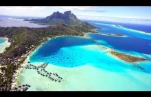 Bora Bora - Helicopter fly over island HD