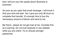 MafiaBo każe mi płacić bitcoinami mam 36 godzin ( ಠ_ಠ)