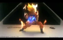 Figurka Goku z efektem holograficzym.