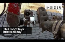 Robot murarski układa cegły 24 godziny na dobę