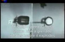 Wybuch granatu w slow motion